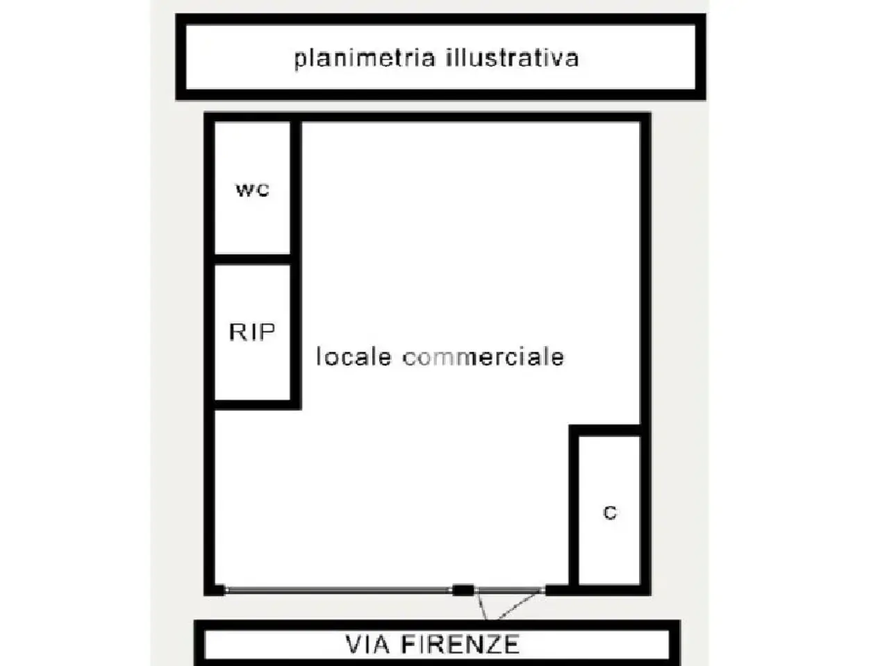 Negozio in Via Firenze 133, Pescara, {3} - Planimetria 1