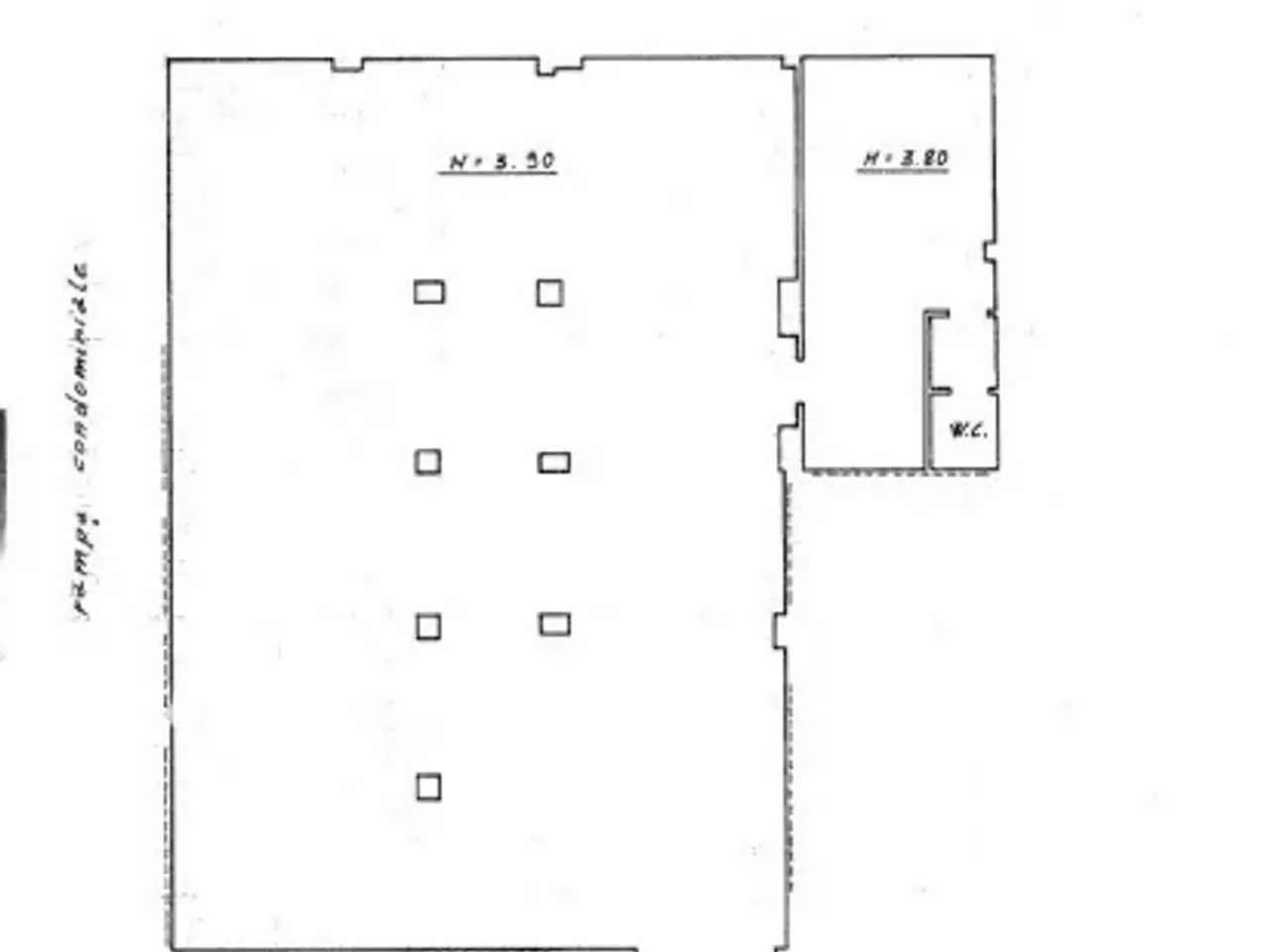 Negozio in Via dei Bichi, Roma, {3} - Planimetria 1