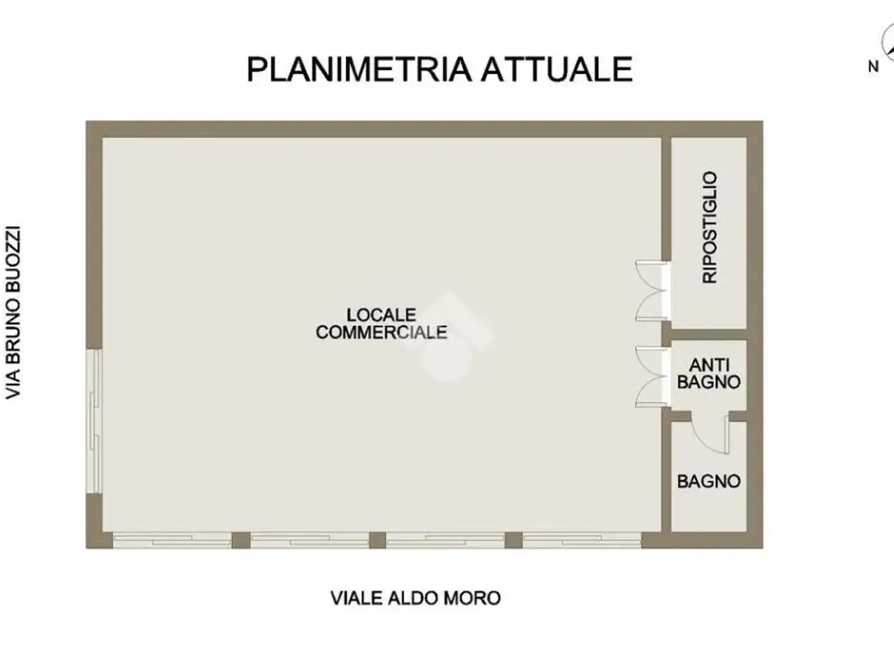 Negozio in Viale Aldo Moro 71, Brindisi, {3} - Planimetria 1