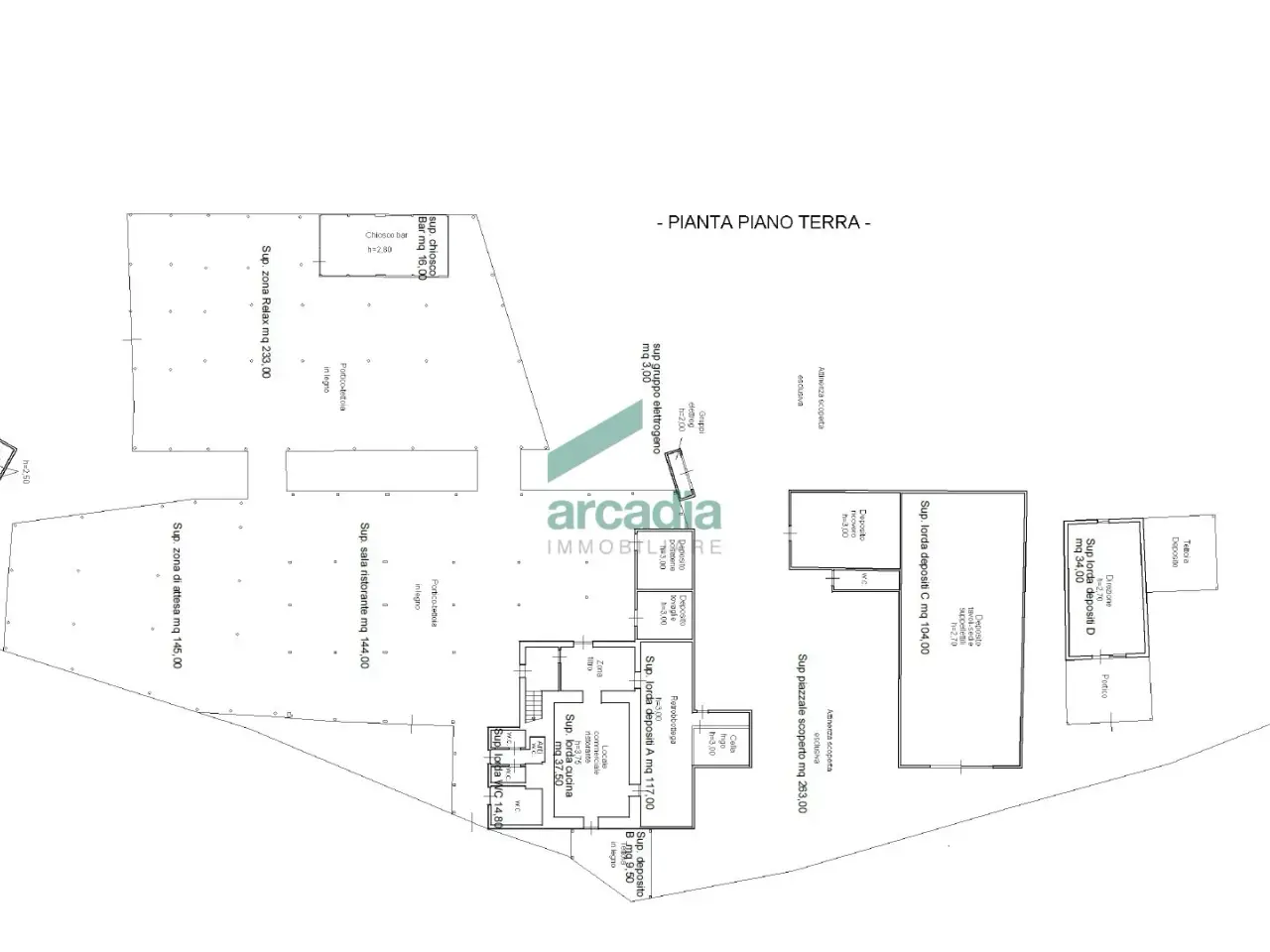 Palazzina commerciale in Contrada Garrappa 1, Fasano, {3} - Planimetria 1