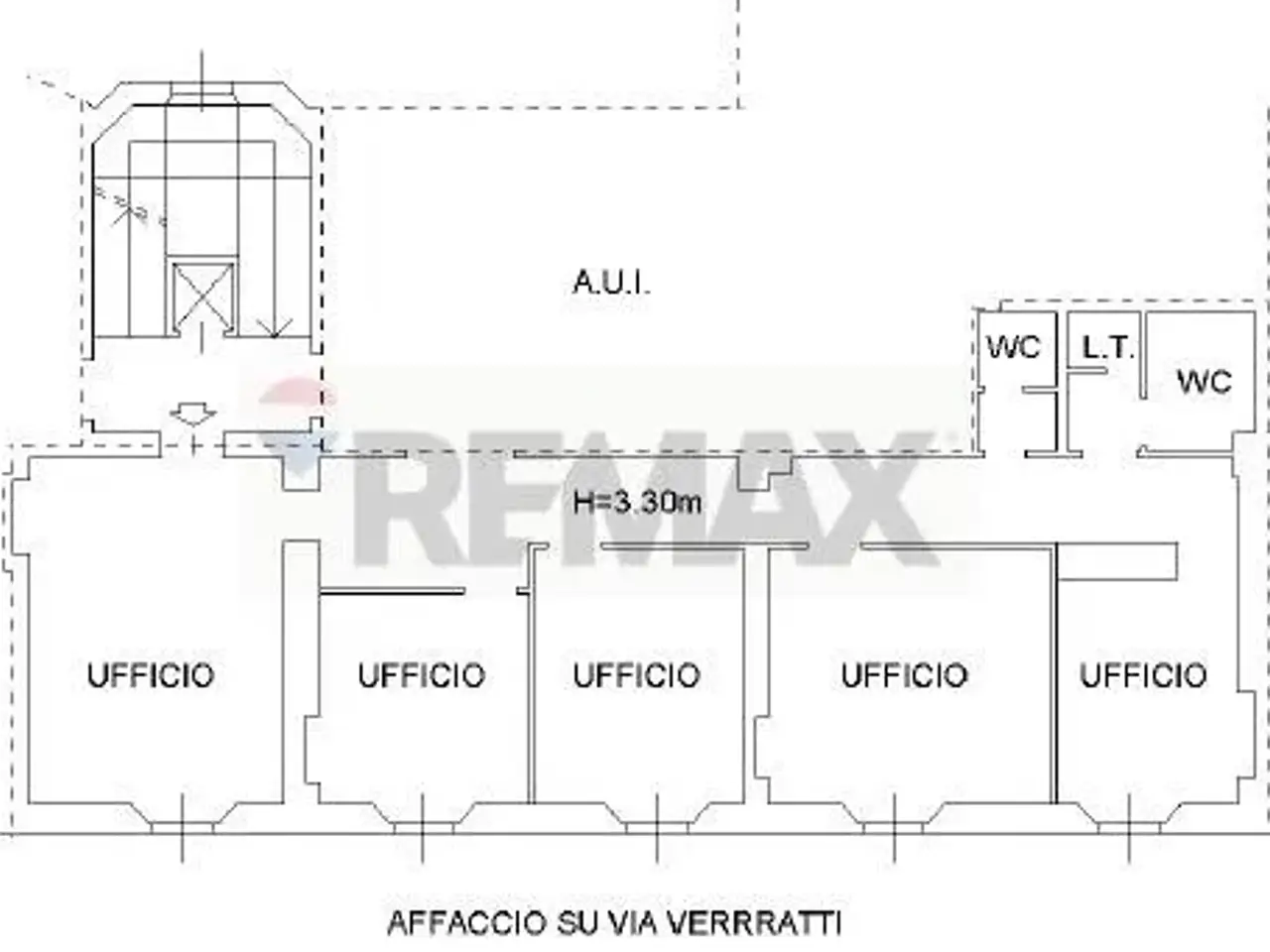 Ufficio in Via Veratti 3, Varese, {3} - Planimetria 1