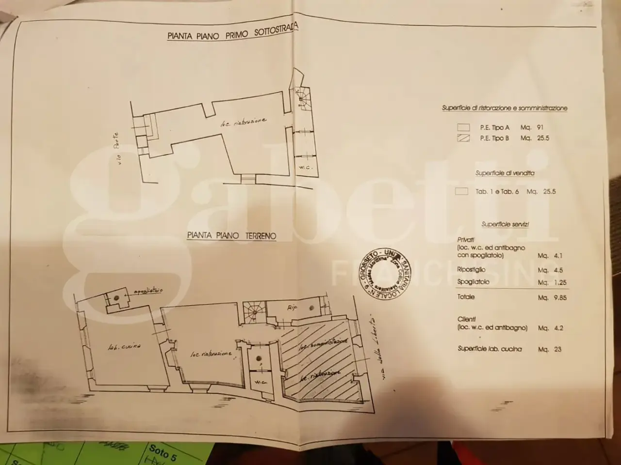 Ufficio in Corso della Liberta', Massa Marittima, {3} - Planimetria 1