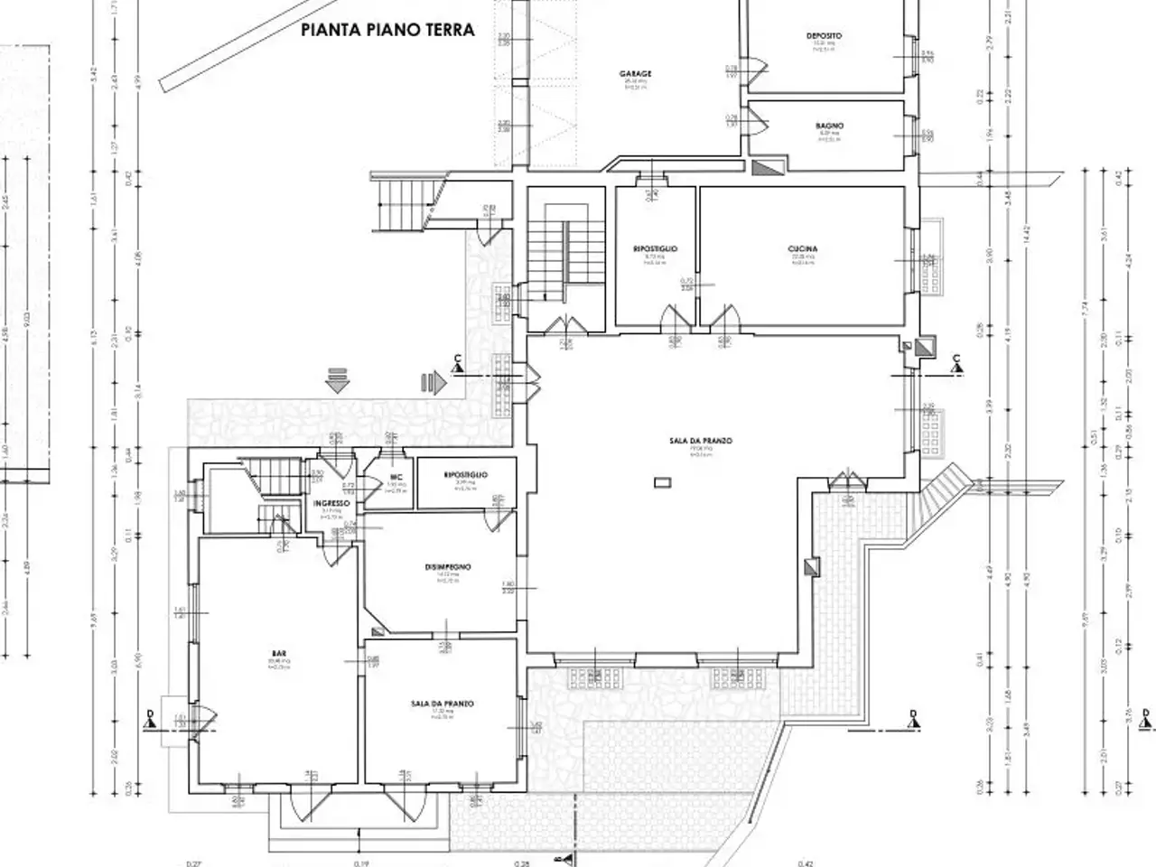 Ristorante in Via Cima Gogna, Auronzo Di Cadore, {3} - Planimetria 1