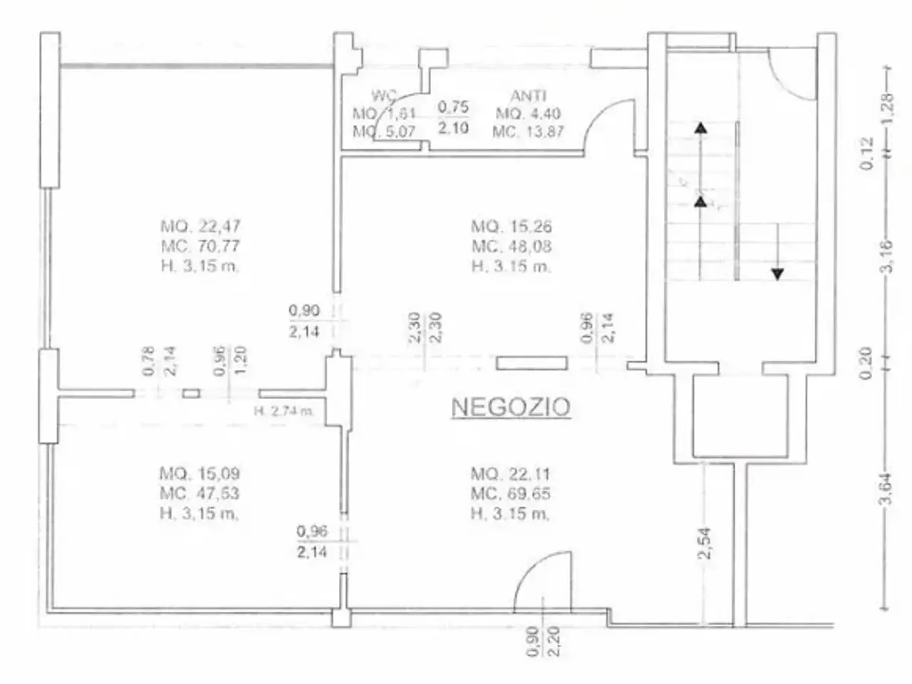Negozio in Via Calle Pace, Abano Terme, {3} - Planimetria 1