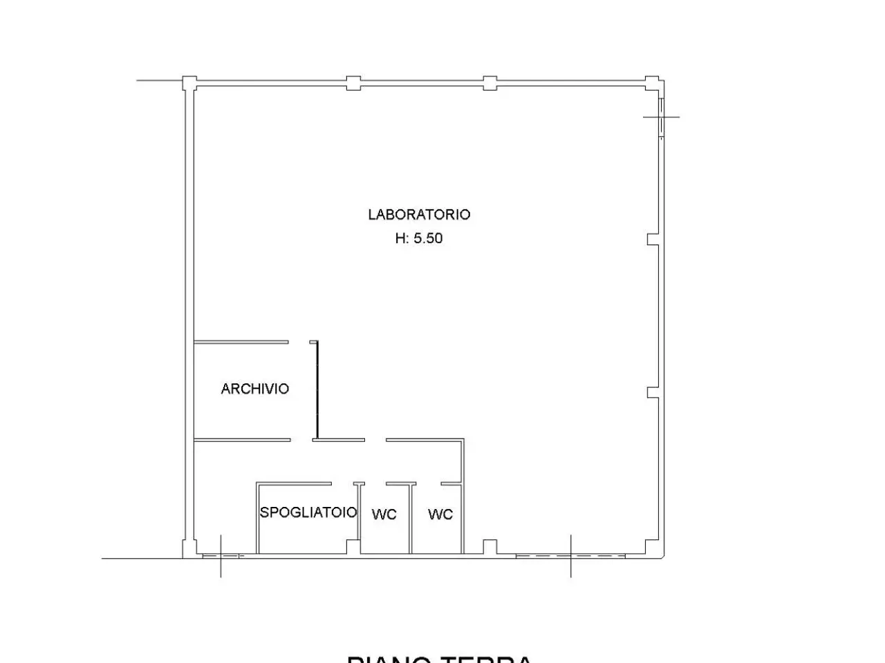 Capannone in Via Brodolini  2, Monte San Vito, {3} - Planimetria 1