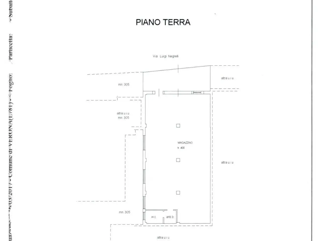 Laboratorio in Via Luigi Negrelli 5, Verona, {3} - Planimetria 1