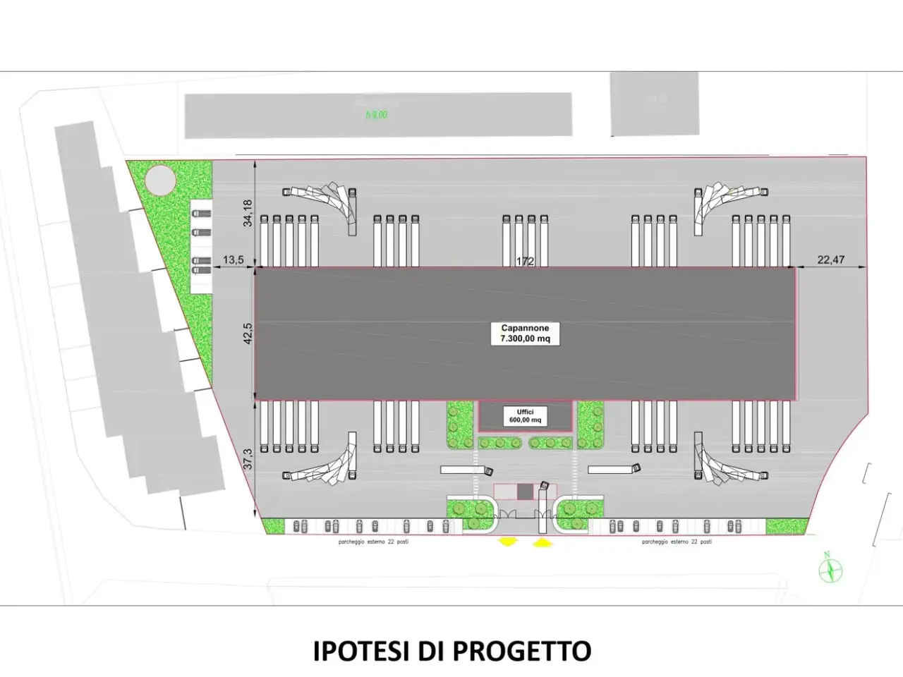 Capannone in , Torino, {3} - Planimetria 1