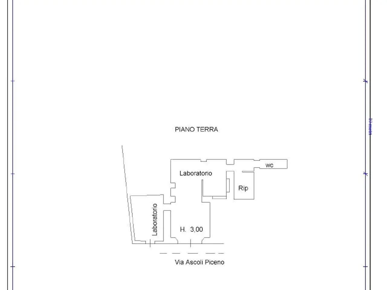 Negozio in Via Ascoli Piceno, Ancona, {3} - Planimetria 1