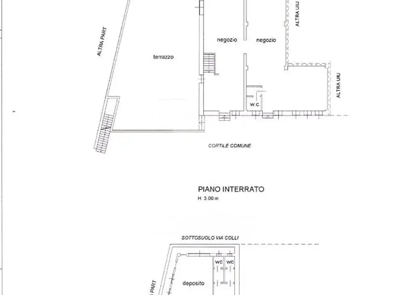 Palazzina commerciale in Viale Colli 23, Rivoli, {3} - Planimetria 1