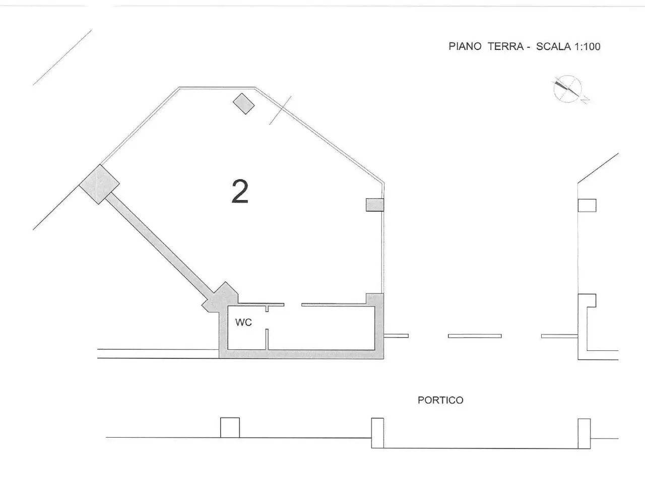 Negozio in Via Kennedy 28, Brugherio, {3} - Planimetria 1