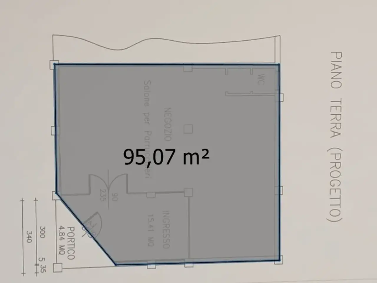 Negozio in Via della Pace 486, Vignola, {3} - Planimetria 1
