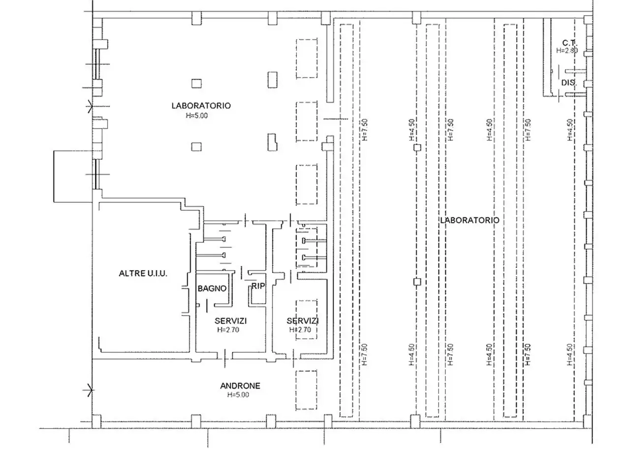 Laboratorio in Via Gardone 9, Milano, {3} - Planimetria 1