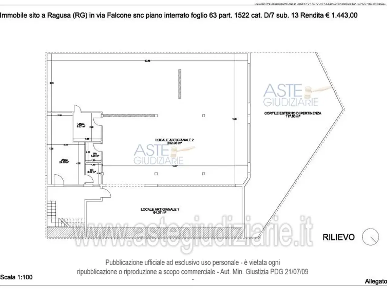 Laboratorio in Via Falcone, 103 103, Ragusa, {3} - Planimetria 1