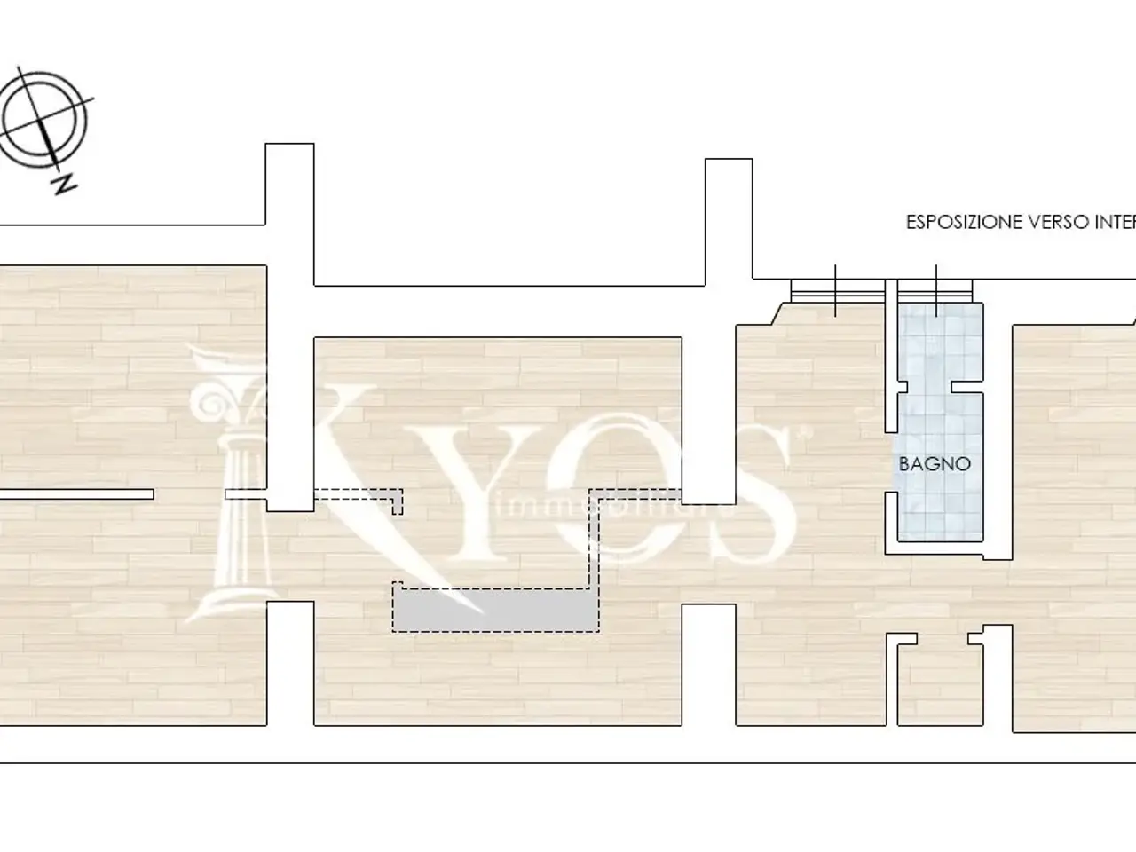 Ufficio in Via Giosuè Carducci 36, Milano, {3} - Planimetria 1