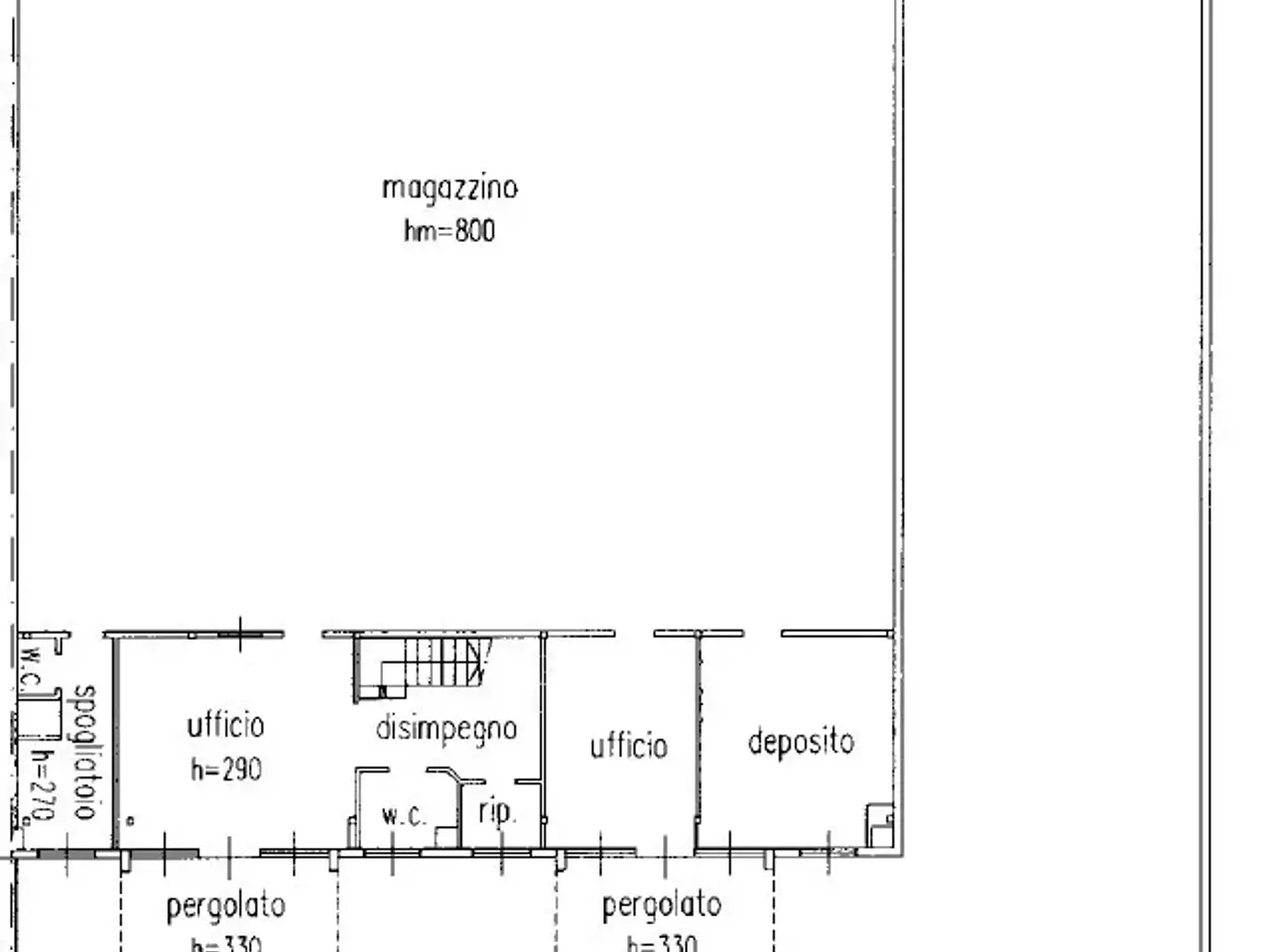 Magazzino in Via Pezzini Carlo, Soresina, {3} - Planimetria 1