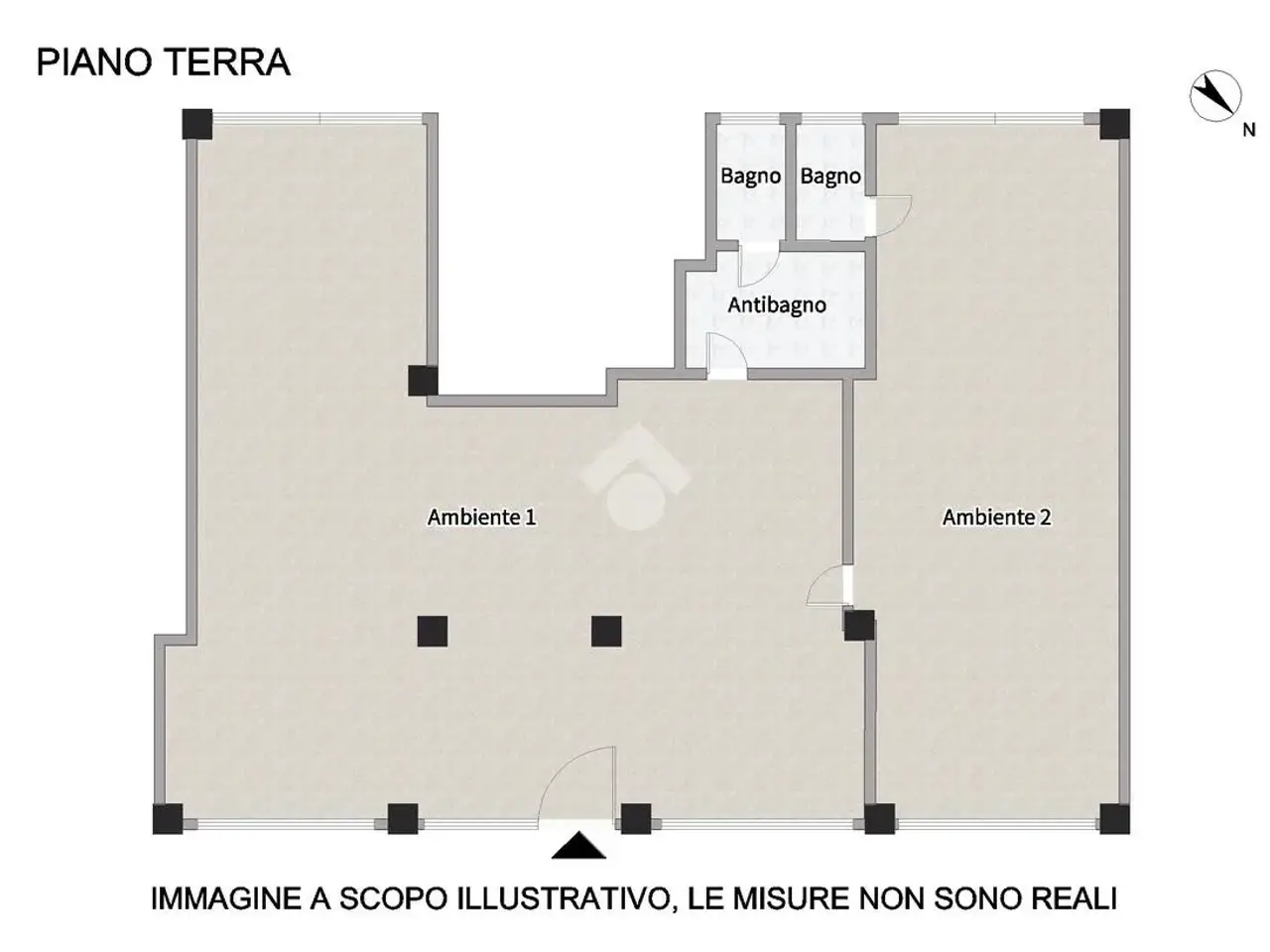Negozio in Via Palestro 143, Porto Sant'Elpidio, {3} - Planimetria 1