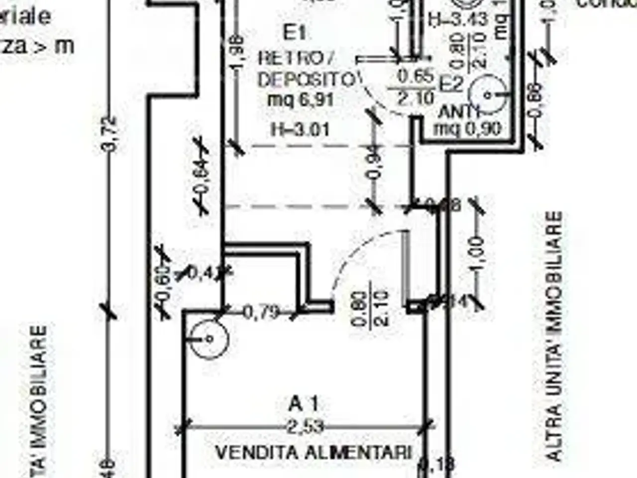 Negozio in Corso Buenos Aires, Milano, {3} - Planimetria 1