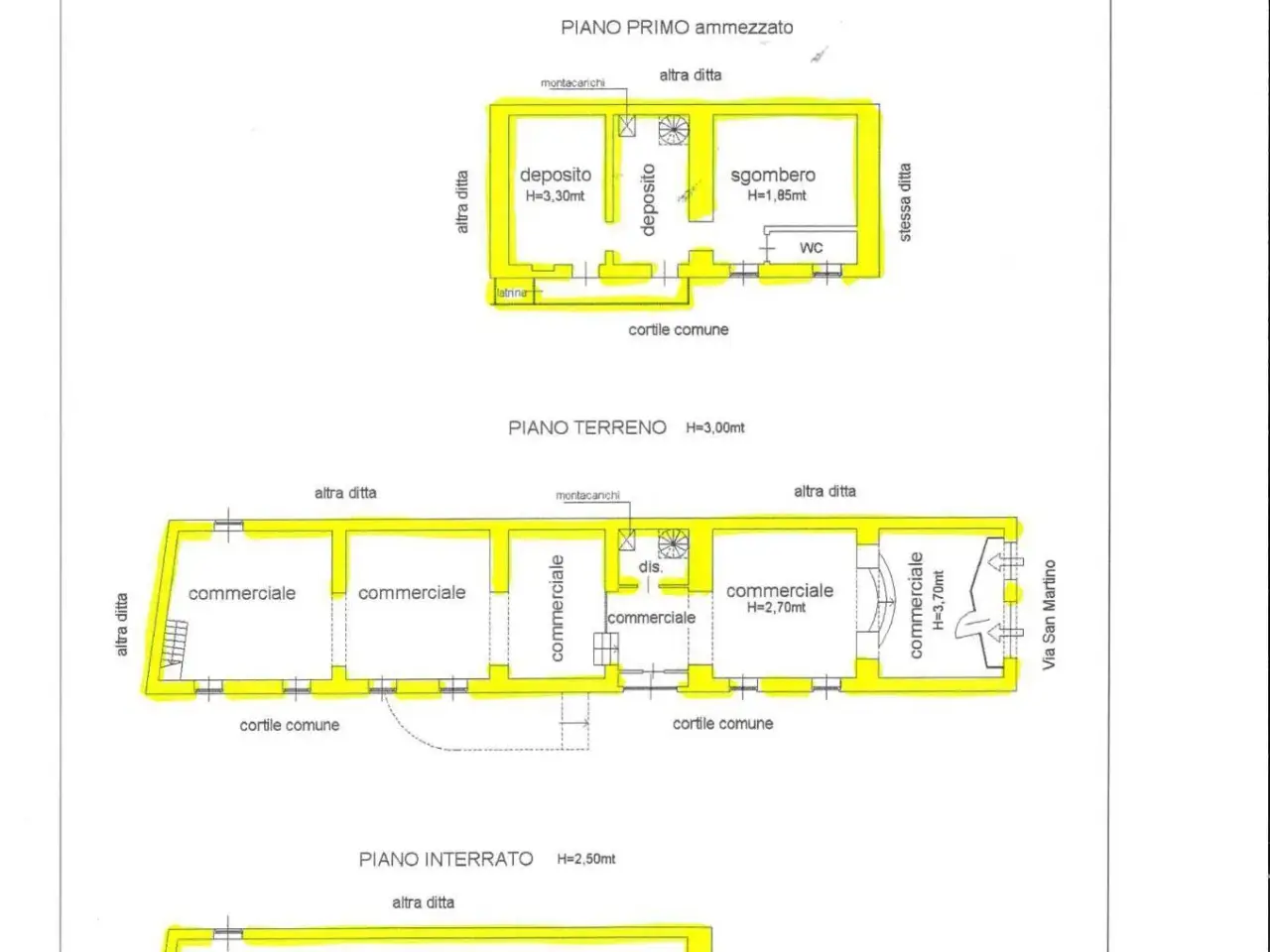 Negozio in Via San Martino 18, Moncalieri, {3} - Planimetria 1