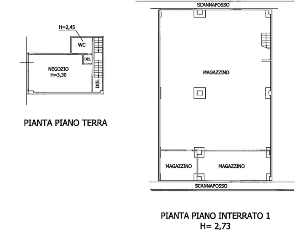 Locale commerciale in a del Centenario 13, Porcari, {3} - Planimetria 1