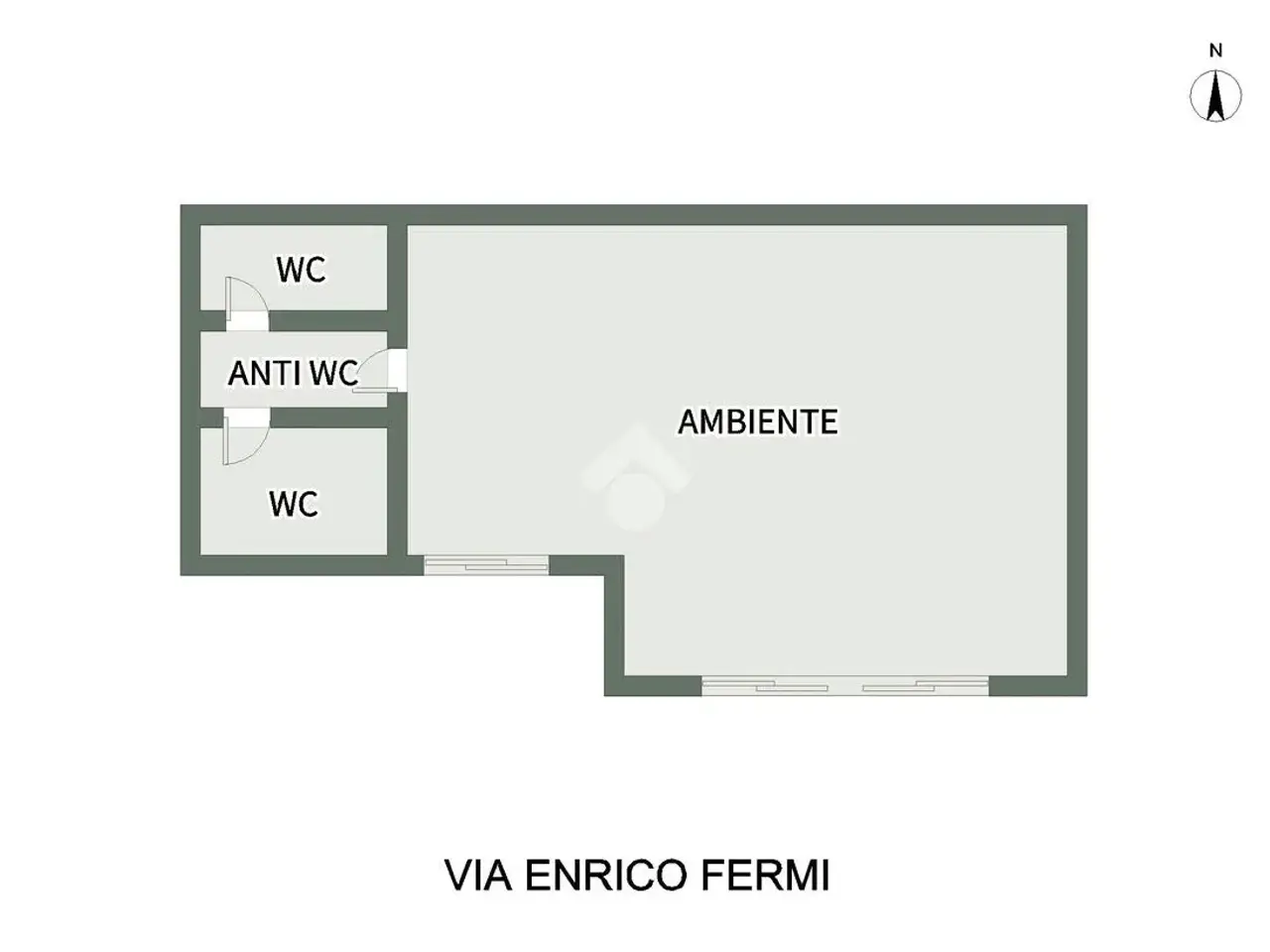 Negozio in Via Enrico Fermi 4, Palermo, {3} - Planimetria 1