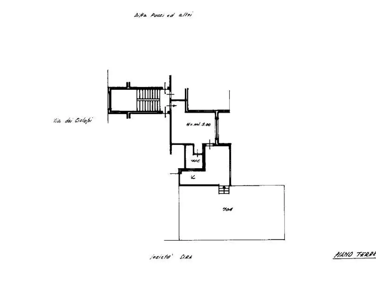 One-room flat in Via dei Ciclopi 28, Anzio - Planimetry 1