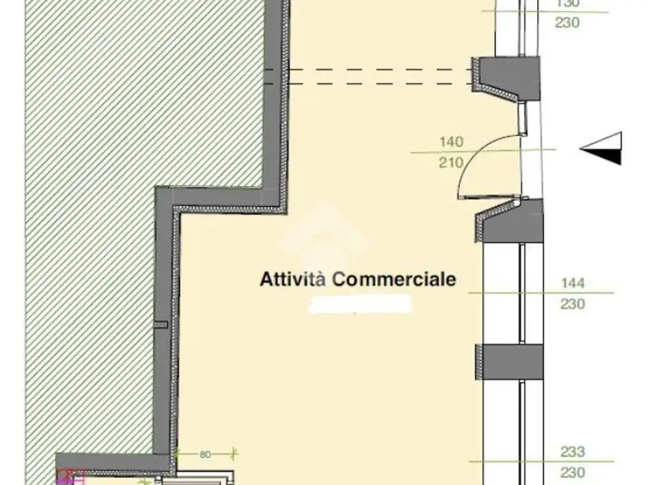 Negozio in Via Garibaldi 3, Scandiano, {3} - Planimetria 1