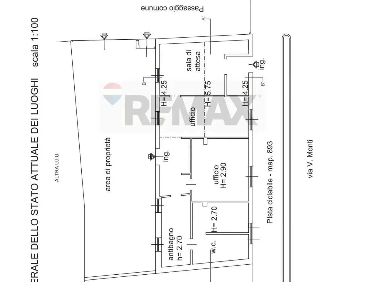 Ufficio in Via Vincenzo Monti 52, Rho, {3} - Planimetria 1