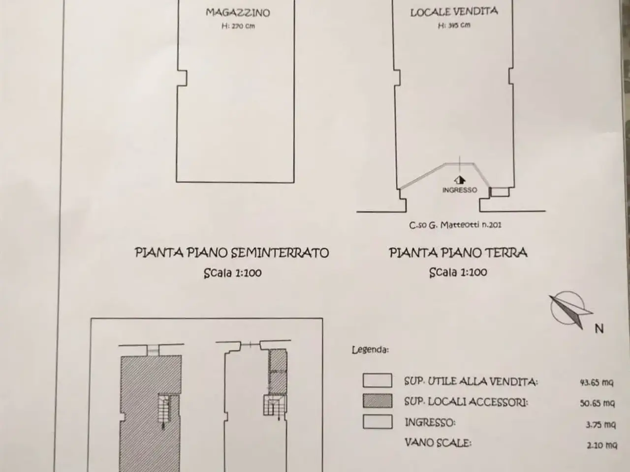 Negozio in , Cecina, {3} - Planimetria 1