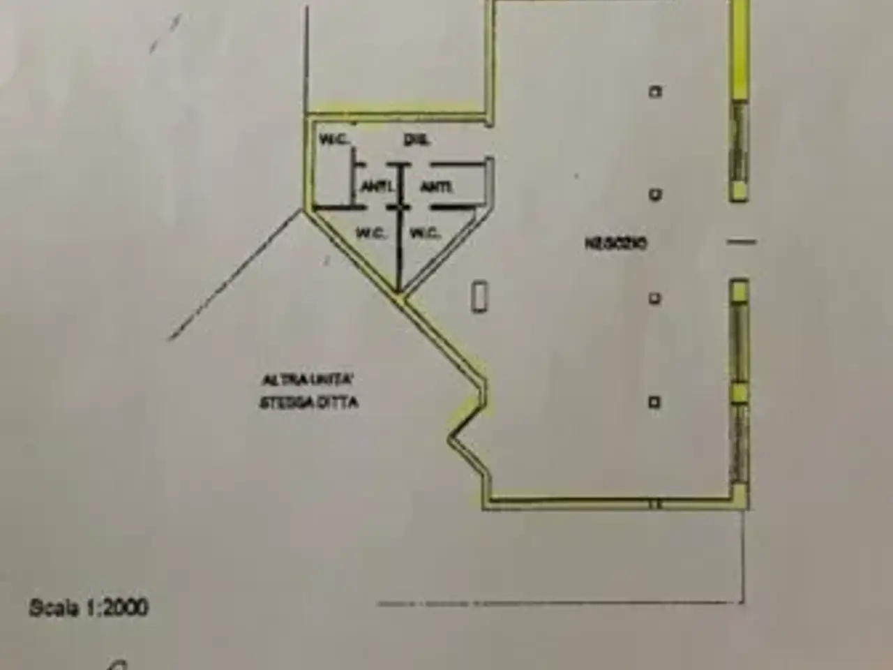 Negozio in Strada Statale Romea, Porto Viro, {3} - Planimetria 1