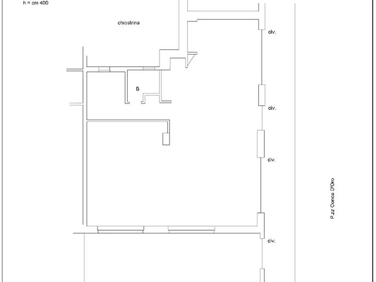 Negozio in Piazza Conca d'Oro 45, Roma, {3} - Planimetria 1
