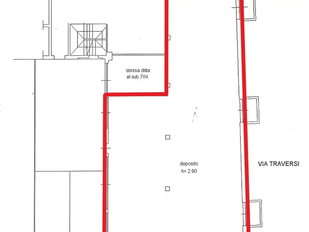 Magazzino in Via Carlo Amoretti 8/a, Milano, {3} - Planimetria 1