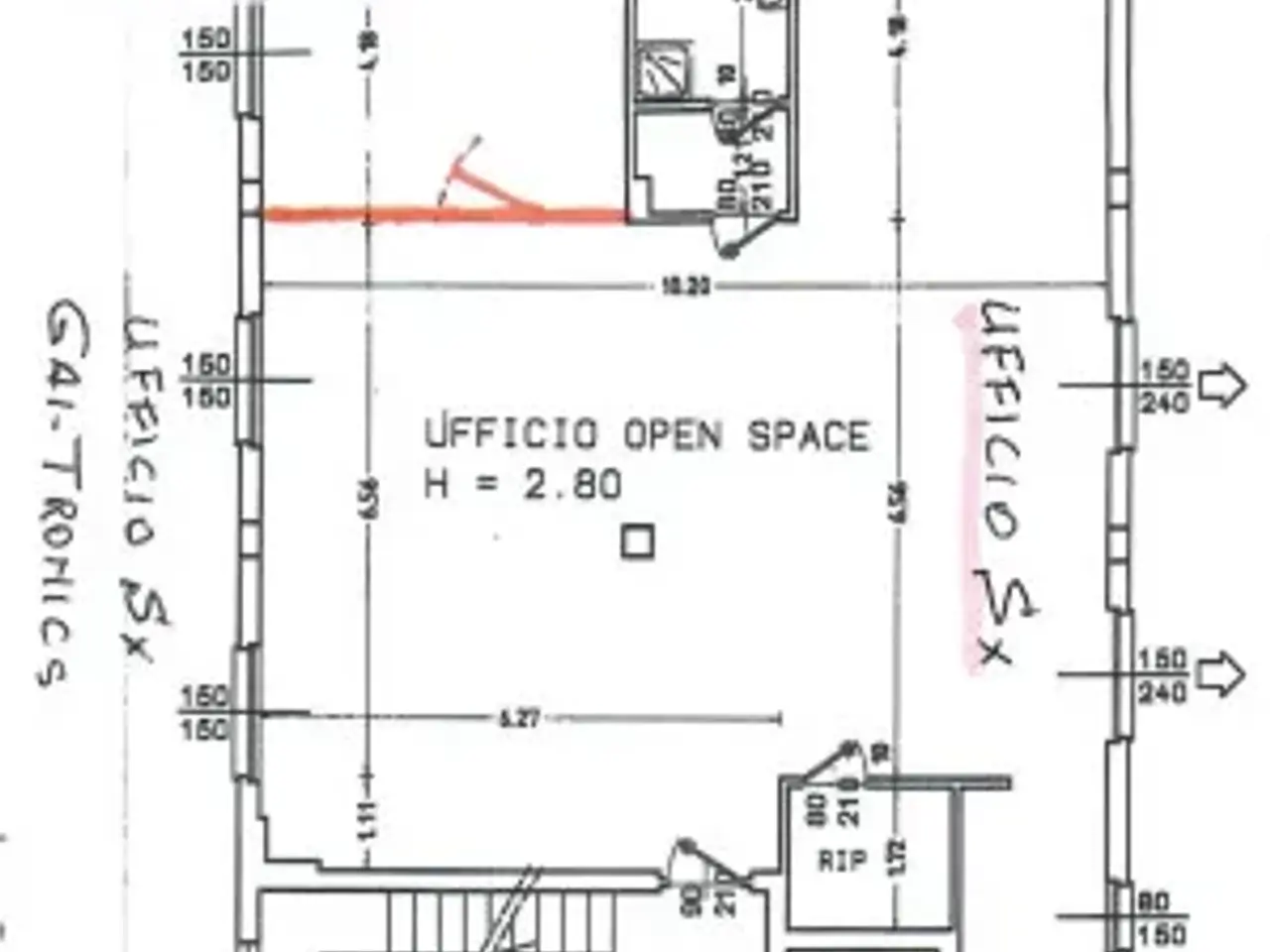 Ufficio in Via Cristoforo Colombo 15, Corsico, {3} - Planimetria 1