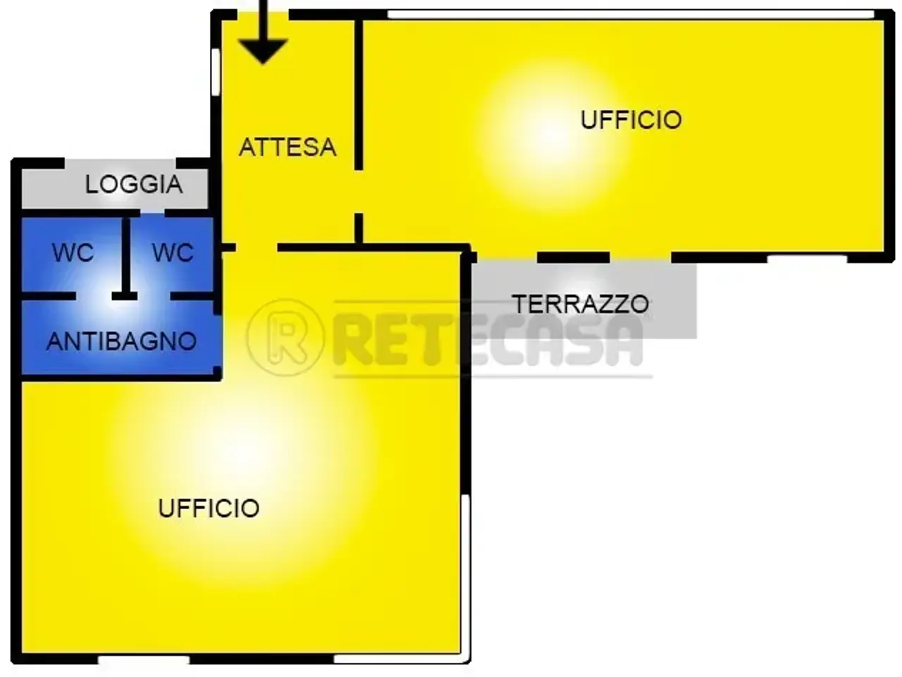 Ufficio in Viale San Lazzaro, Vicenza, {3} - Planimetria 1