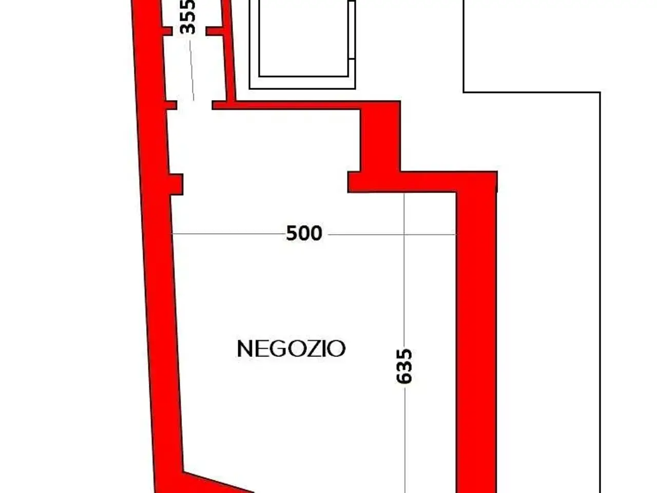 Negozio in Via Cattaneo 2, Varese, {3} - Planimetria 1
