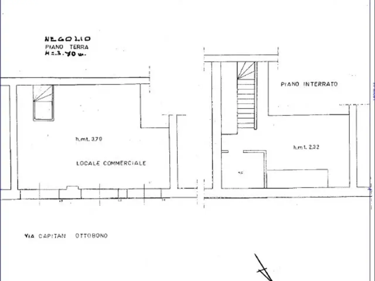 Negozio in Via Capitan Ottobono, Roma, {3} - Planimetria 1