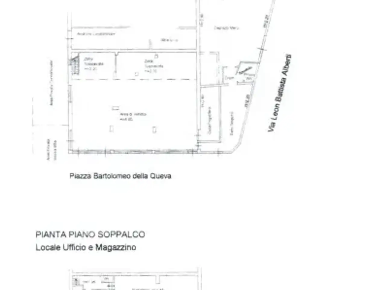 Negozio in Piazza Bartolomeo della Queva 1, Tivoli, {3} - Planimetria 1