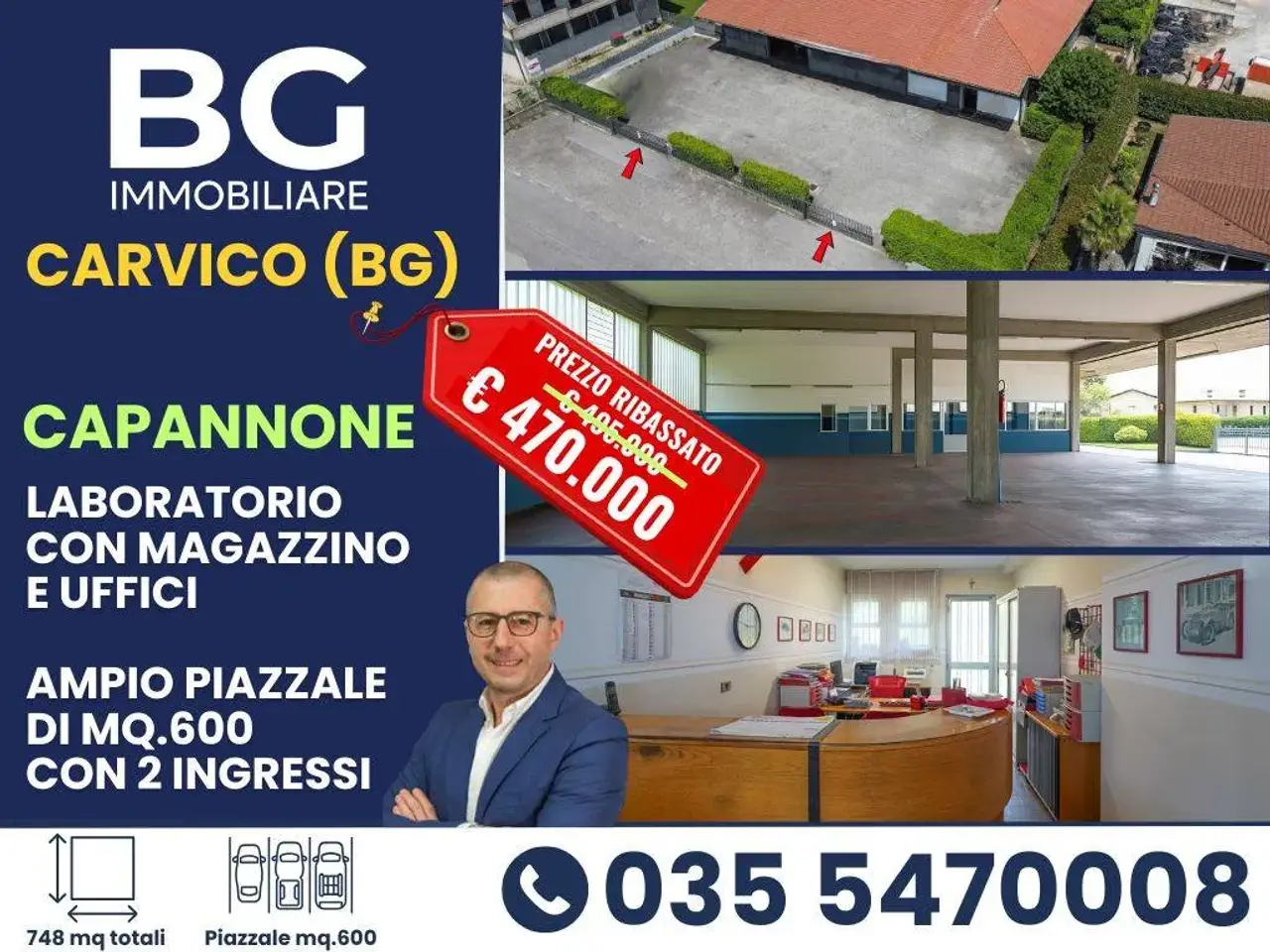 Capannone in Donizetti 7, Carvico, {3} - Foto 1