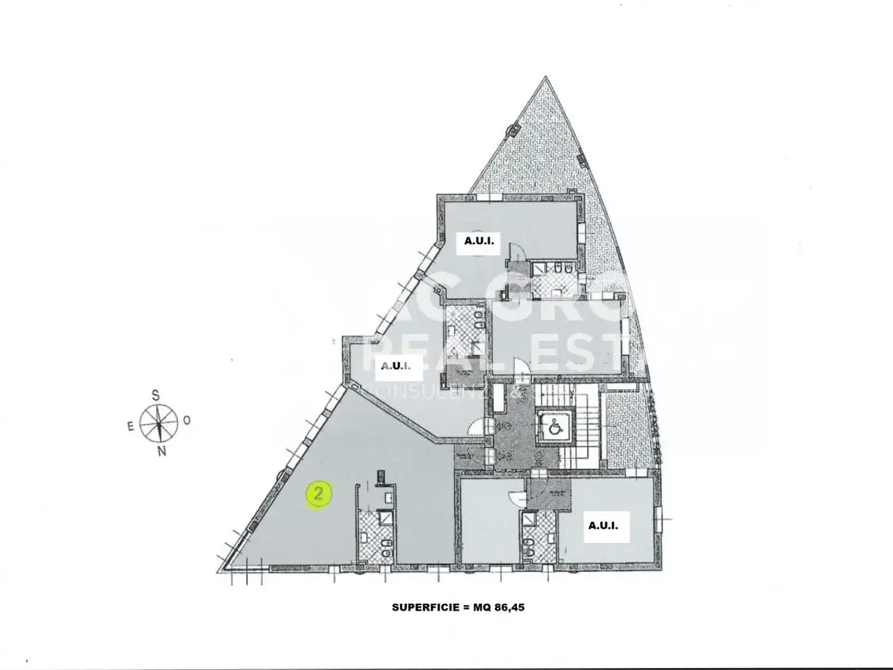 Ufficio in Via E. De Balaguer, Saronno, {3} - Planimetria 1