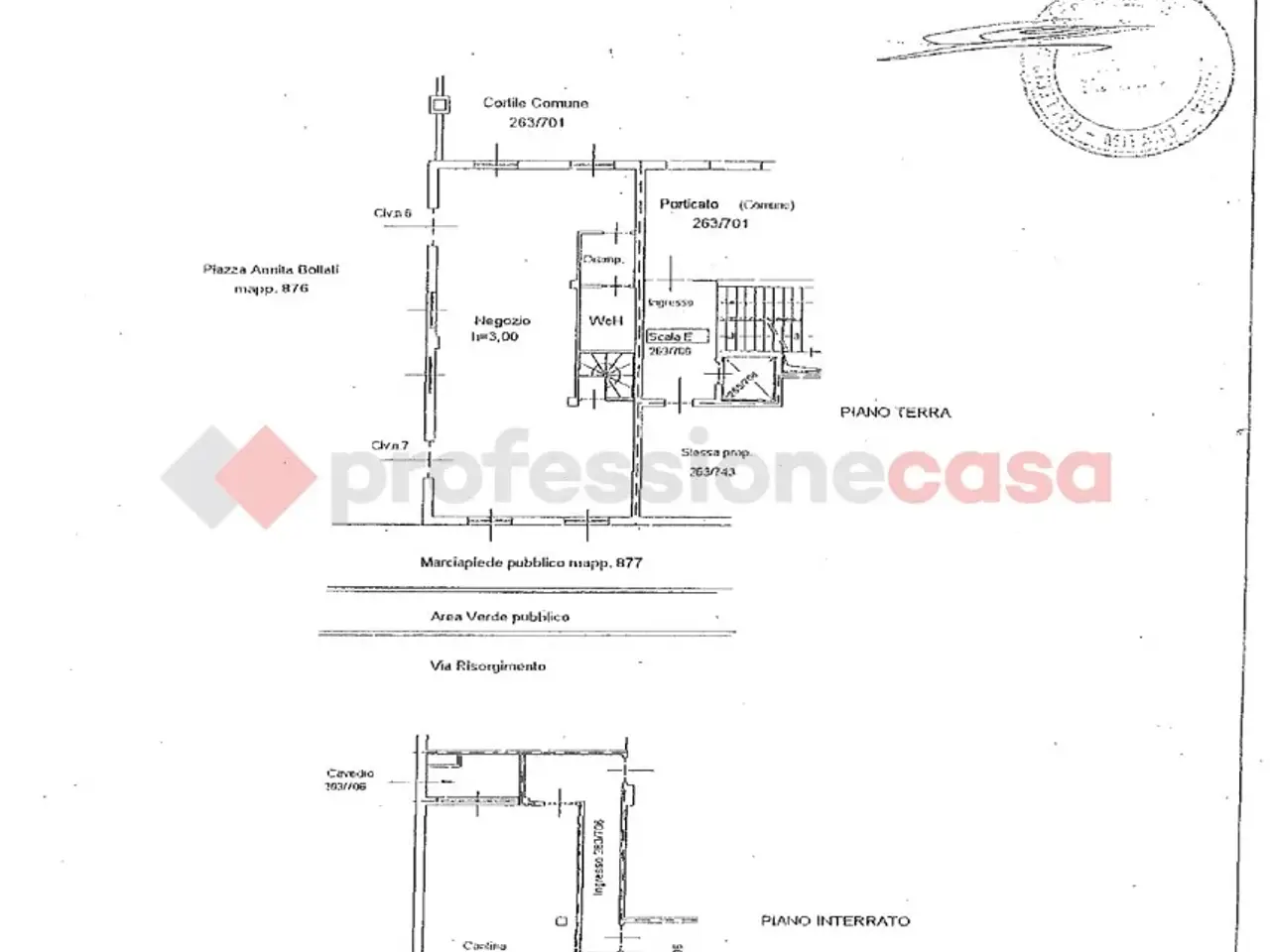 Negozio in Piazza Annita Bollati 3, Cerro Maggiore, {3} - Planimetria 1