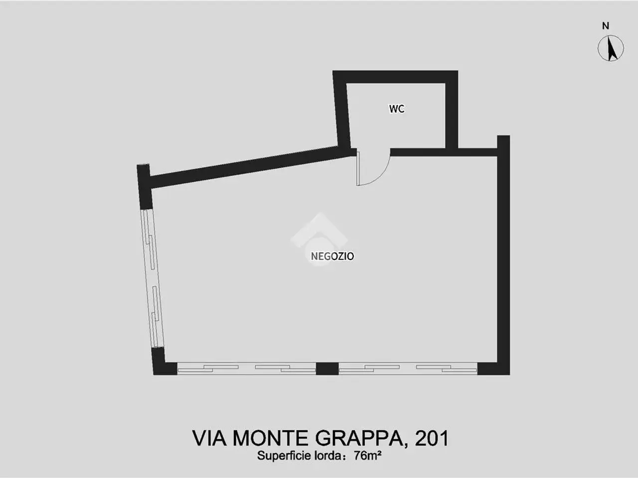 Negozio in Via Monte Grappa 201, Bari, {3} - Planimetria 1
