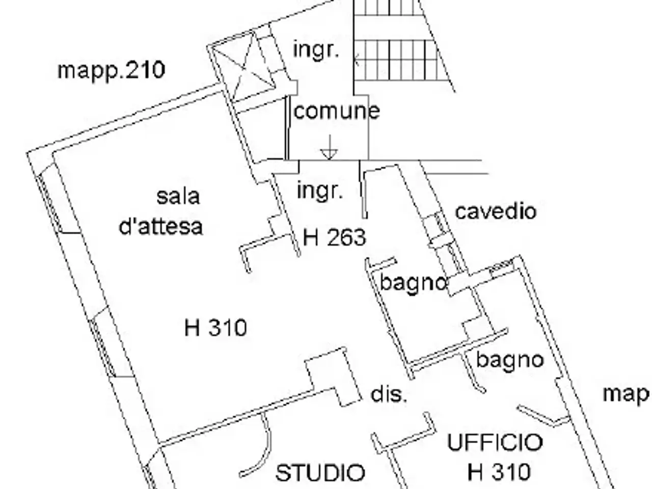 Ufficio in Piazza Stradivari 12, Cremona, {3} - Planimetria 1