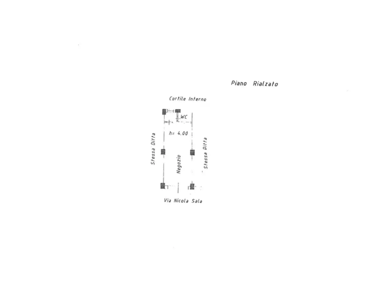 Palazzina commerciale in Via Nicola Sala 5, Benevento, {3} - Planimetria 1