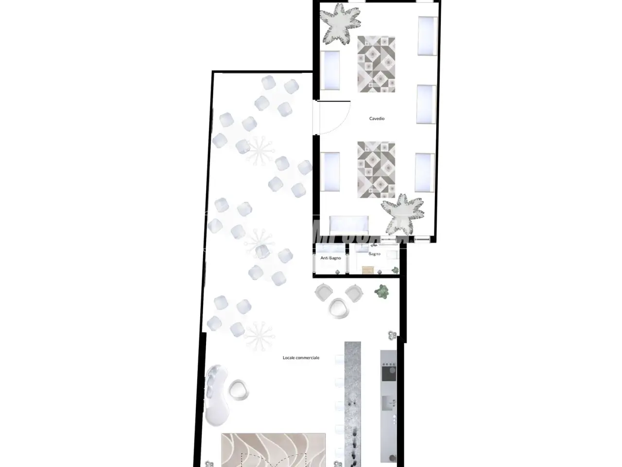 Negozio in Via San Flaviano, Conversano, {3} - Planimetria 1