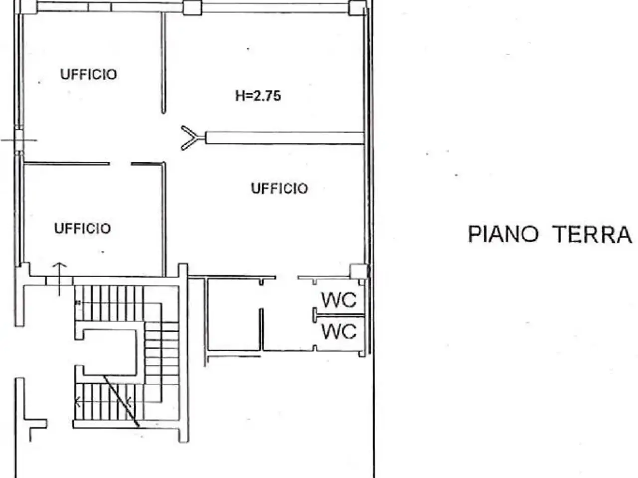 Ufficio in Via del Mella 13, Brescia, {3} - Planimetria 1