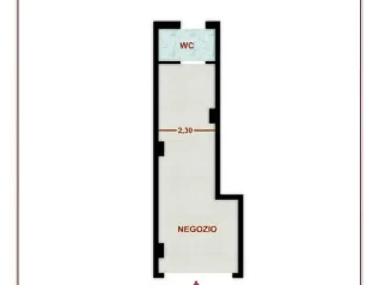 Negozio in Via Michele Kerbaker, Napoli, {3} - Planimetria 1
