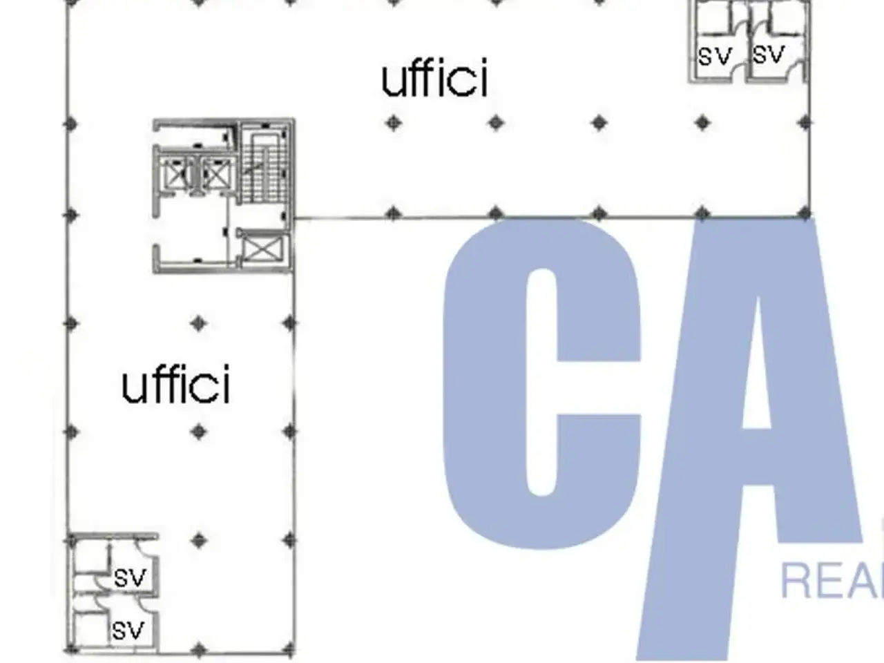 Ufficio in Via Brescia, Pioltello, {3} - Planimetria 1