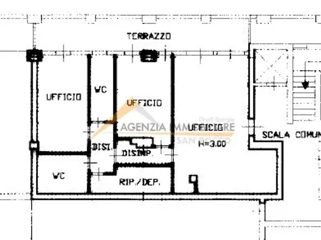 Ufficio in Via Giuseppe Bovini, Ravenna, {3} - Planimetria 1