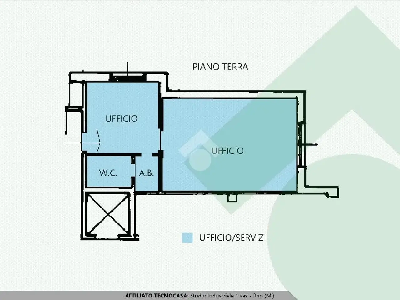 Ufficio in Via Conciliazione 1, Rho, {3} - Planimetria 1