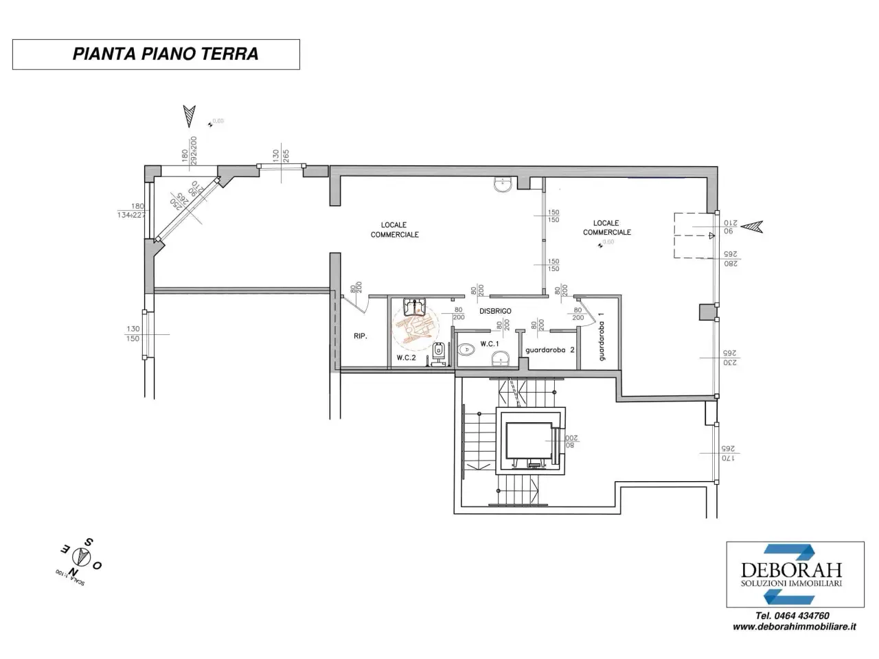 Ufficio in Via Maioliche 57h, Rovereto, {3} - Planimetria 1