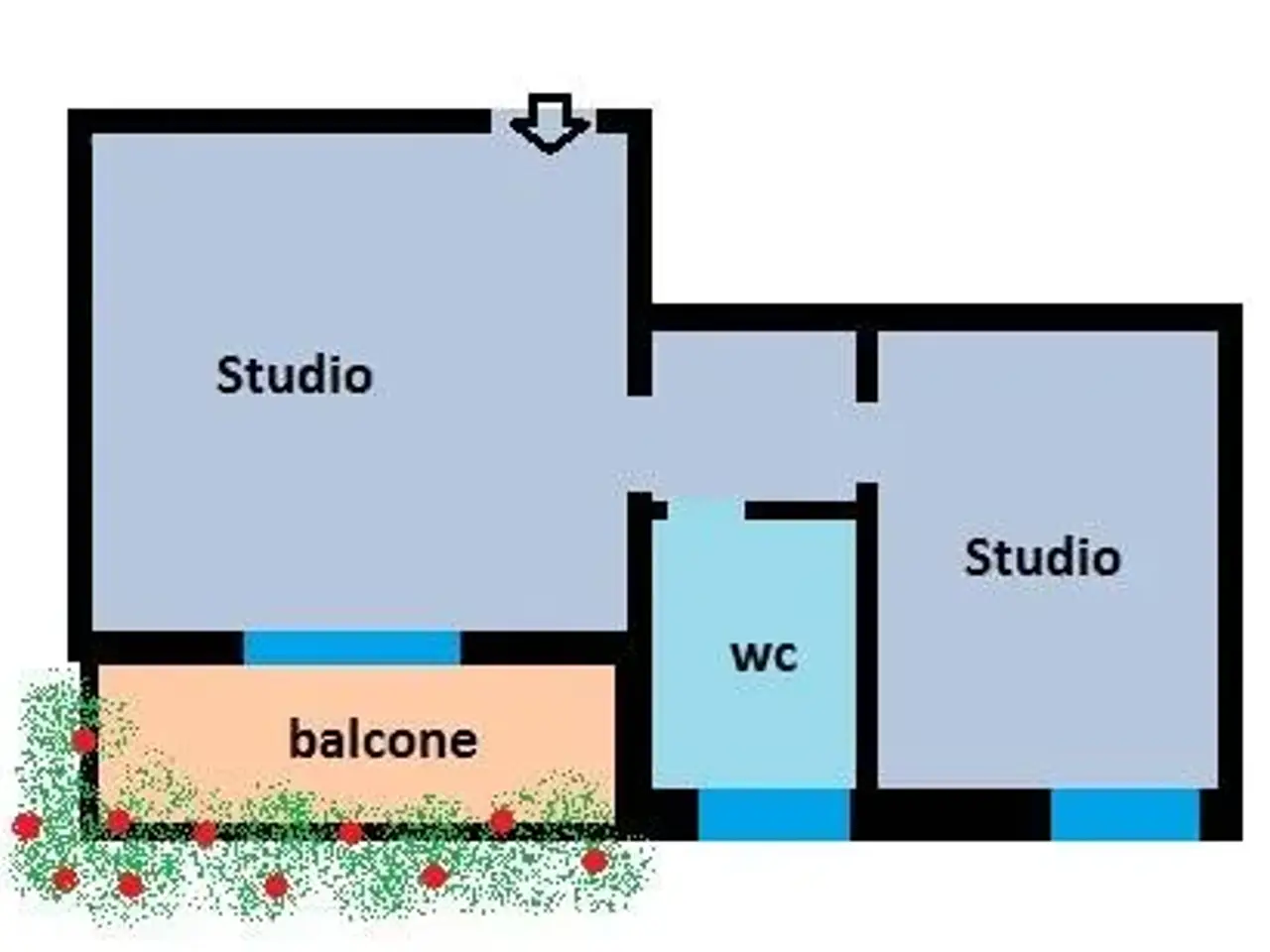 Ufficio in Via Carlo Forlanini 25, Busto Arsizio, {3} - Planimetria 1